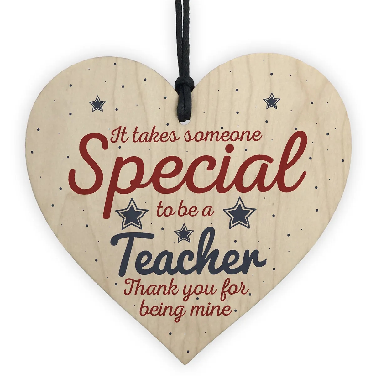 Wooden Hanging Heart Ornaments 4