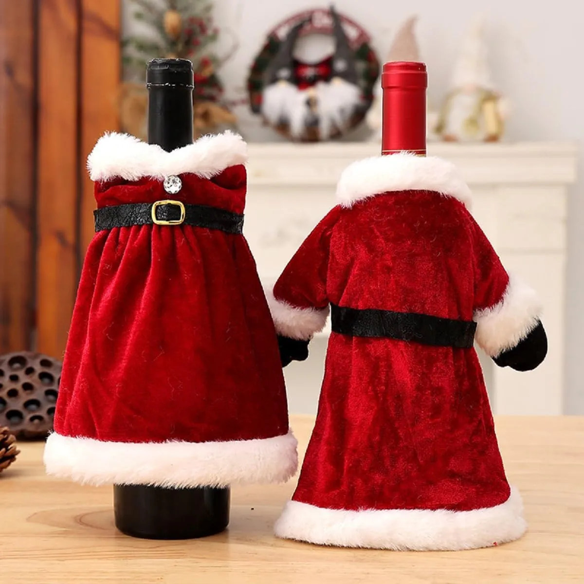 Christmas Wine Bottle Cover 2