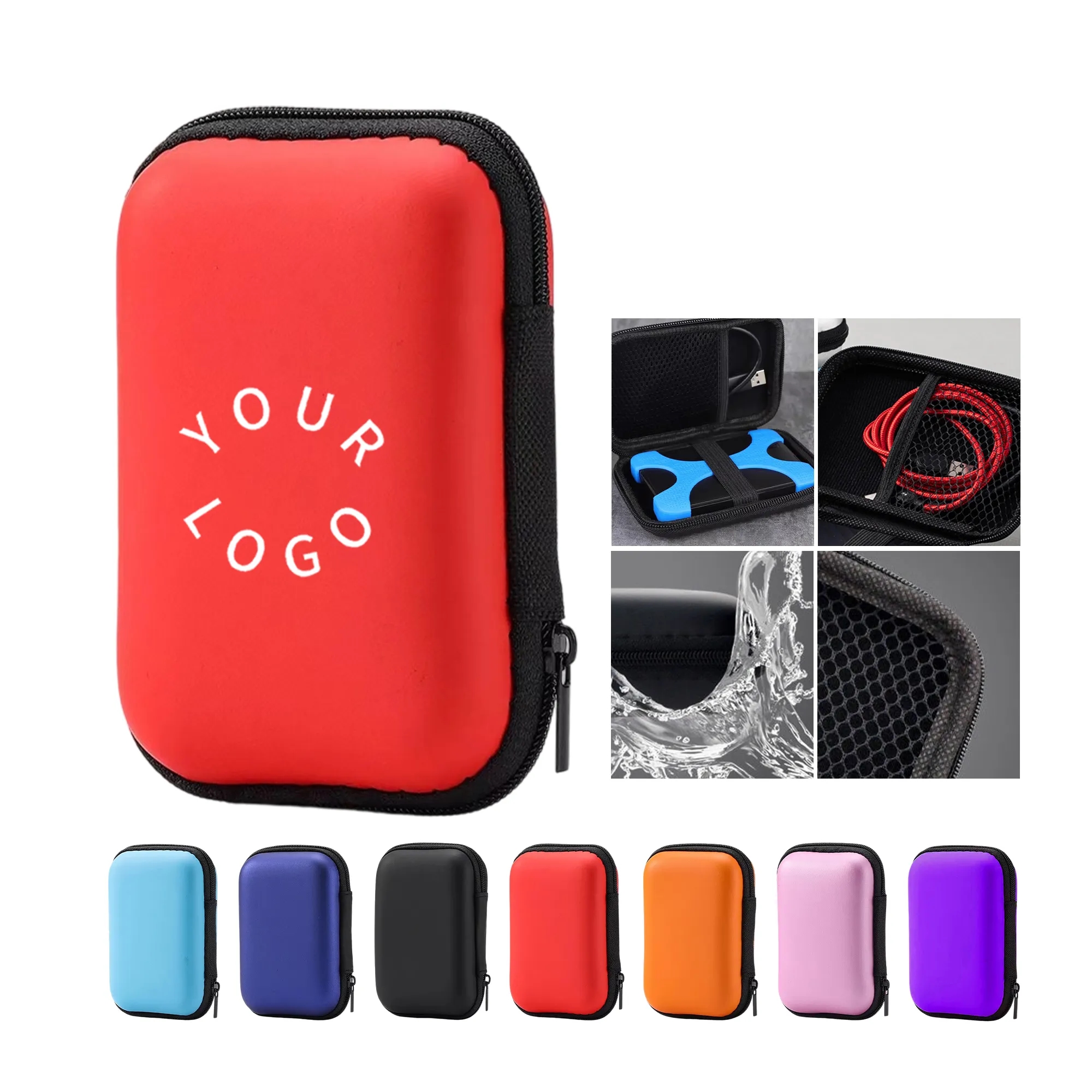 EVA Zipper Earphone Case for Travel and Storage 8