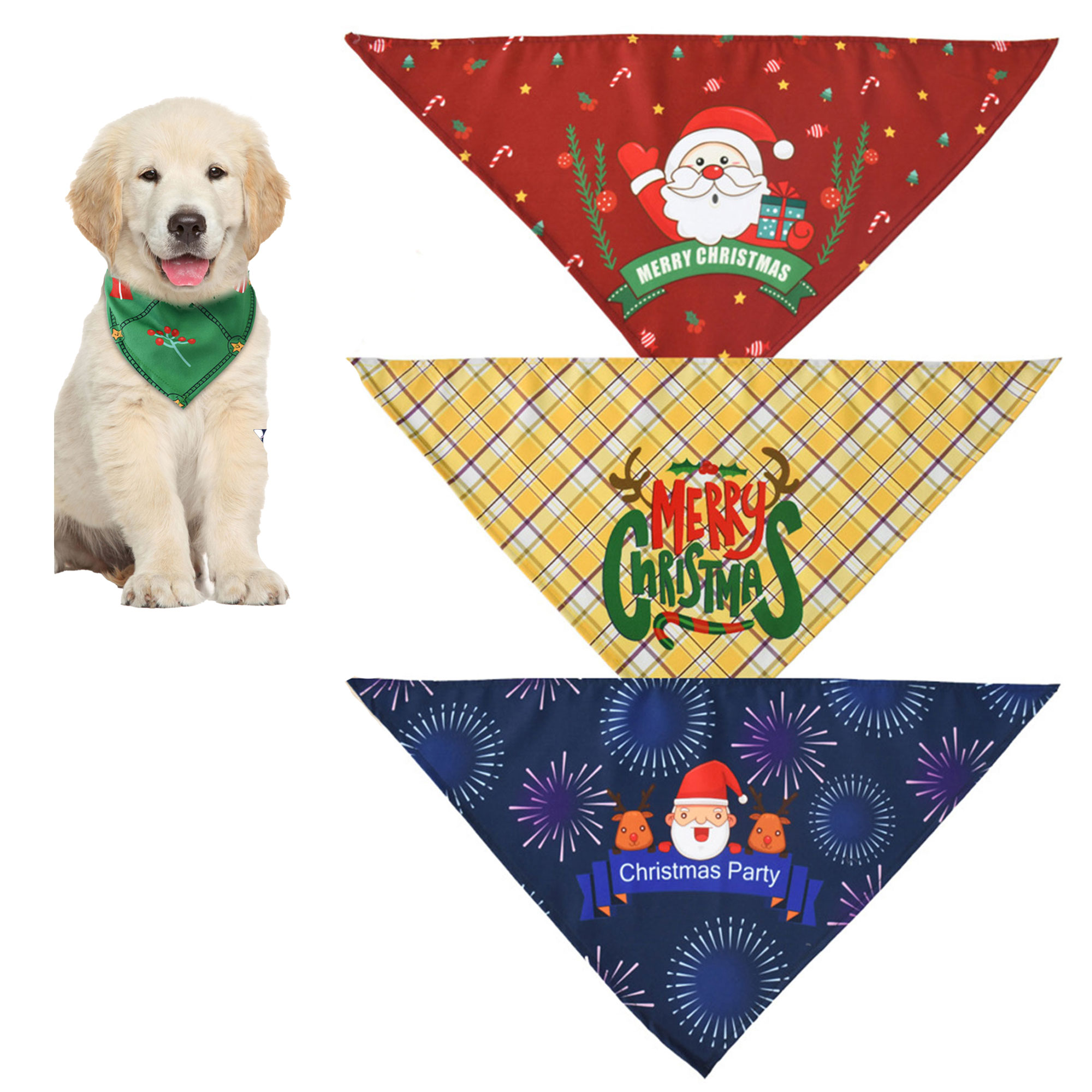 Christmas Cat Pet Bib 2