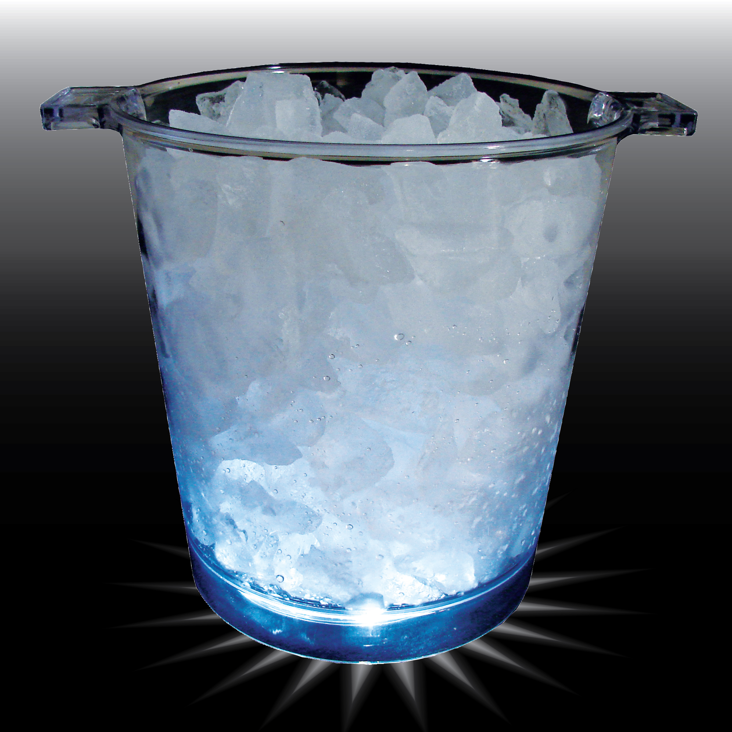200oz Lites Up Plastic Ice Bucket with Handles 9