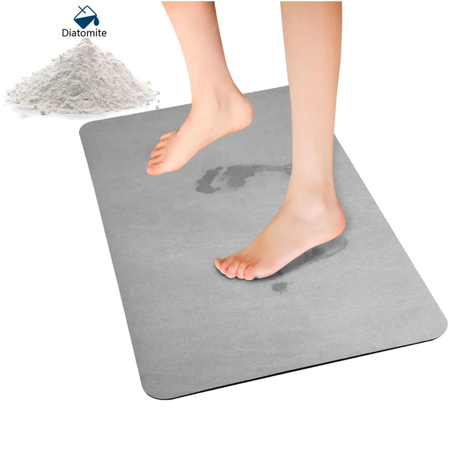 Diatomaceous Earth Bath Mat 23.62" x 15.35" x 0.35" 2