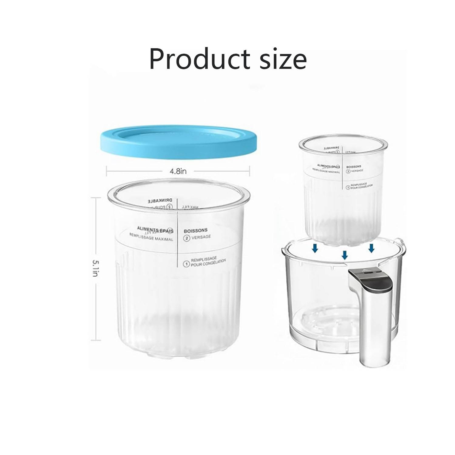 24oz BPA Free Large Capacity Ice Cream Cup 7