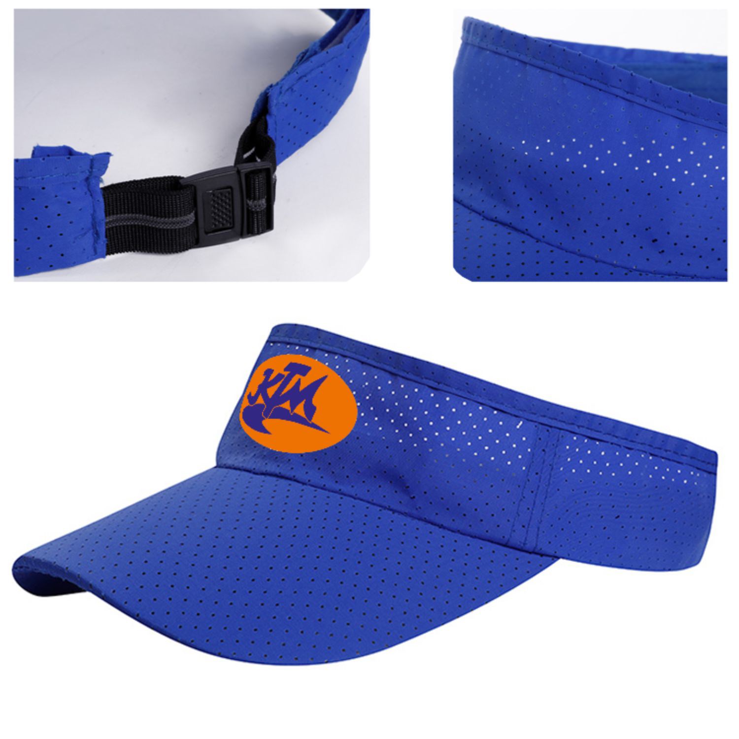 Quick Dry Lightweight Sporty Sun Visors w/ Plastic Buckle 1