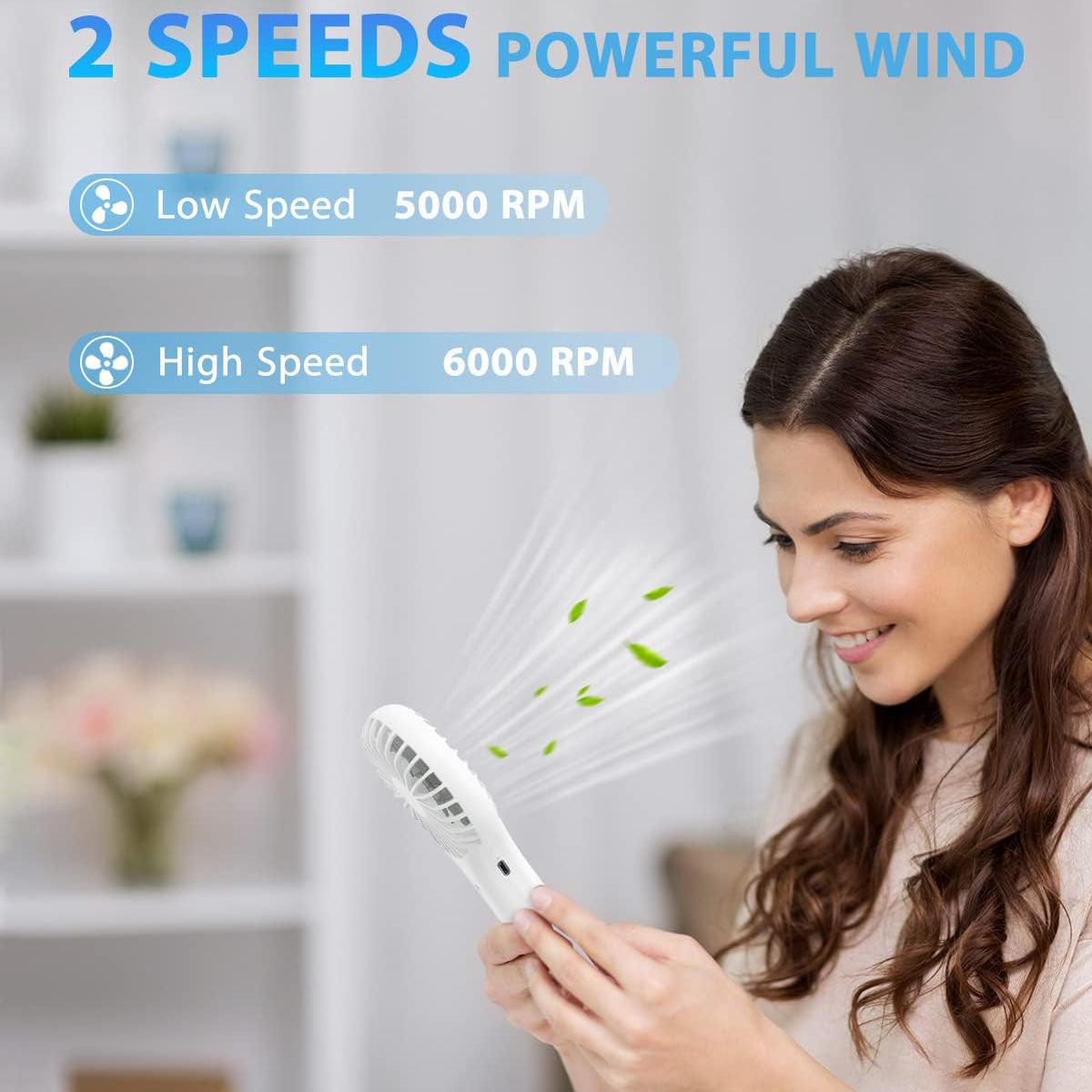 Handheld Mini Fan - USB Rechargeable 2