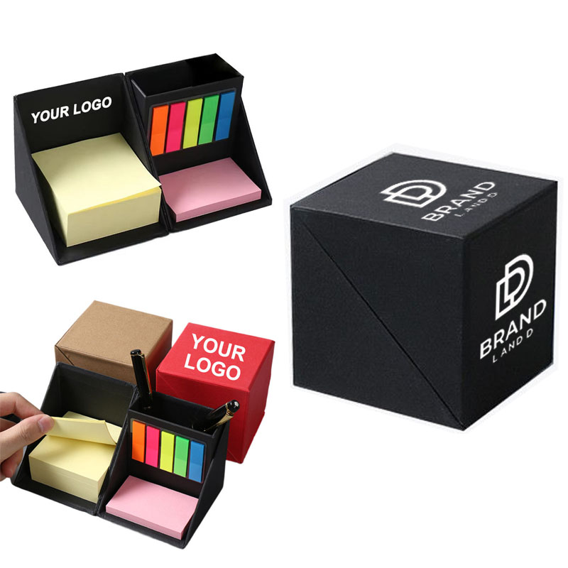 Multi Function Sticky Notes Cube Box With Pen Holder 4
