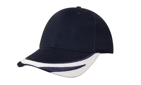 Brushed Heavy Cotton with Peak Trim Embroidered 1
