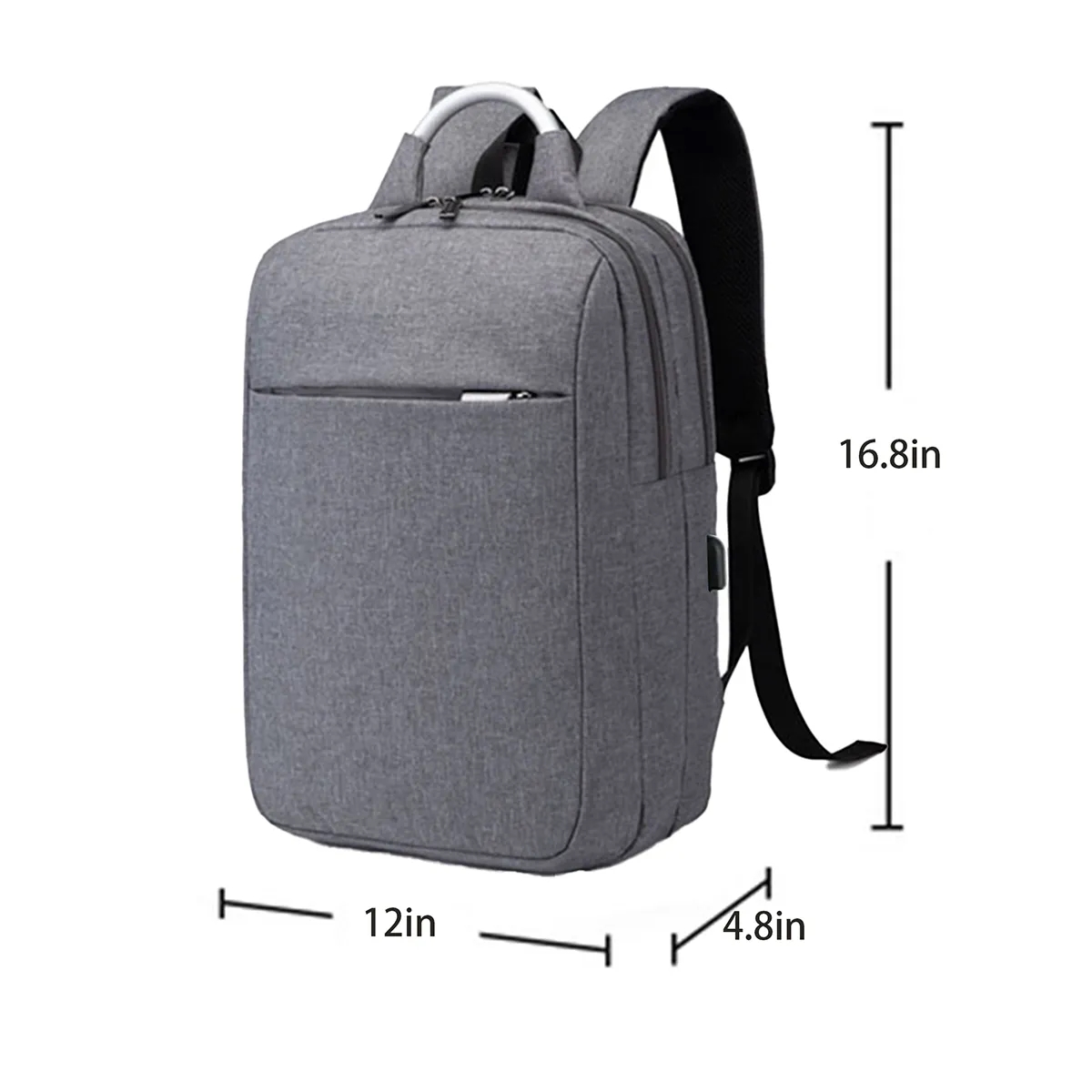 Simple Business Travel Laptop Backpack With USB Charging 5