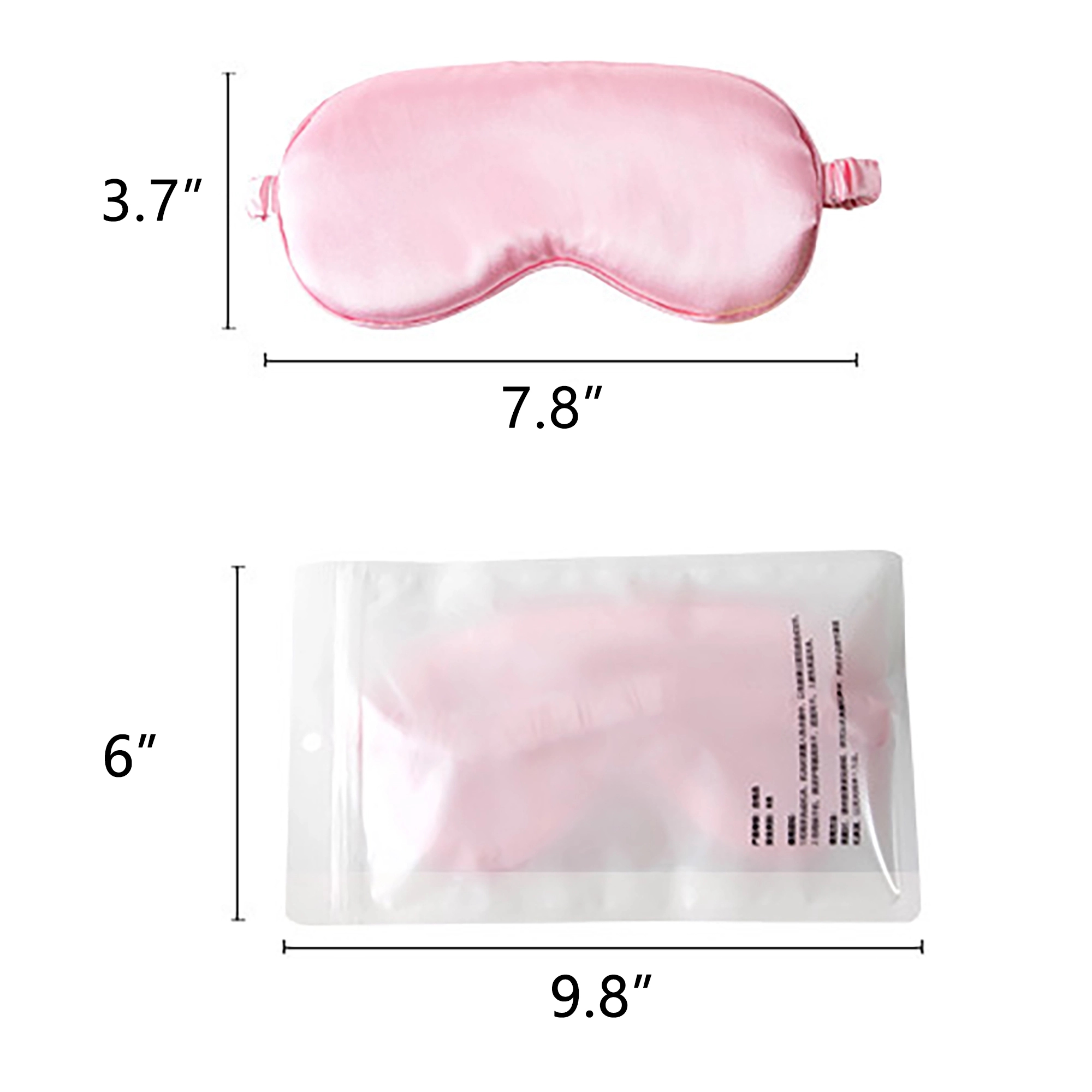 MOQ 50pcs Travel Soft Imitated Silk Fabric Sleep Eye Mask 11
