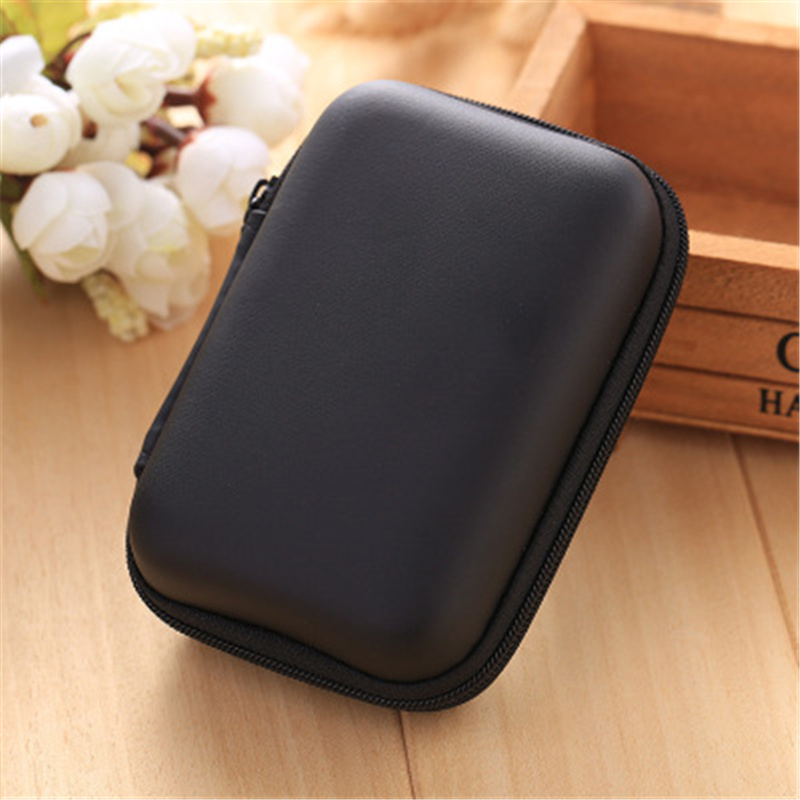 Portable PU Rectangle Earphone Organizer 2