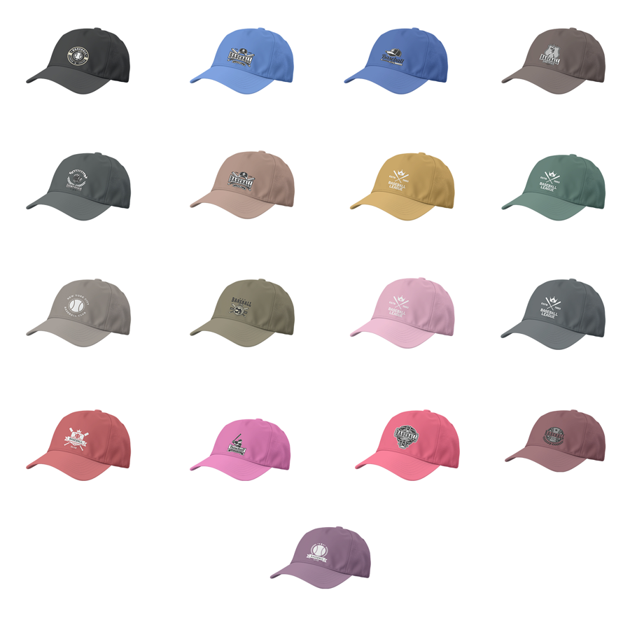 Premium Stock Washed Cotton 6-Panel Unstructured Cap w/ 4