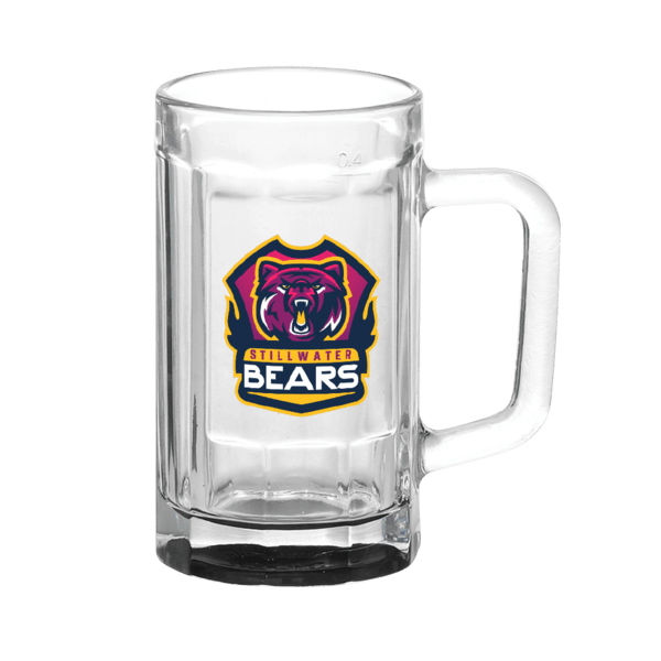 Chug 15 oz. Sports Fan Glass Beer Mug 3