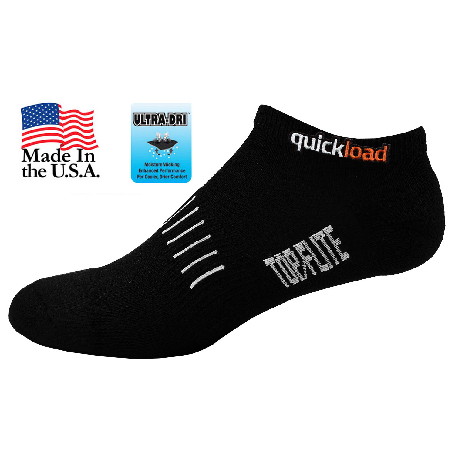 Top Flite Men's No Show Cushion Runners Socks