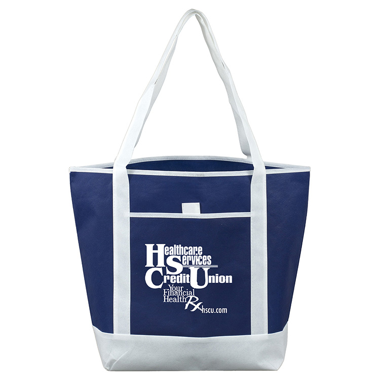 17-1/2"W x 13-1/2"H x 6"Gusset - "THE LIBERTY" Corporate, Travel and Beach Tote Bag 6
