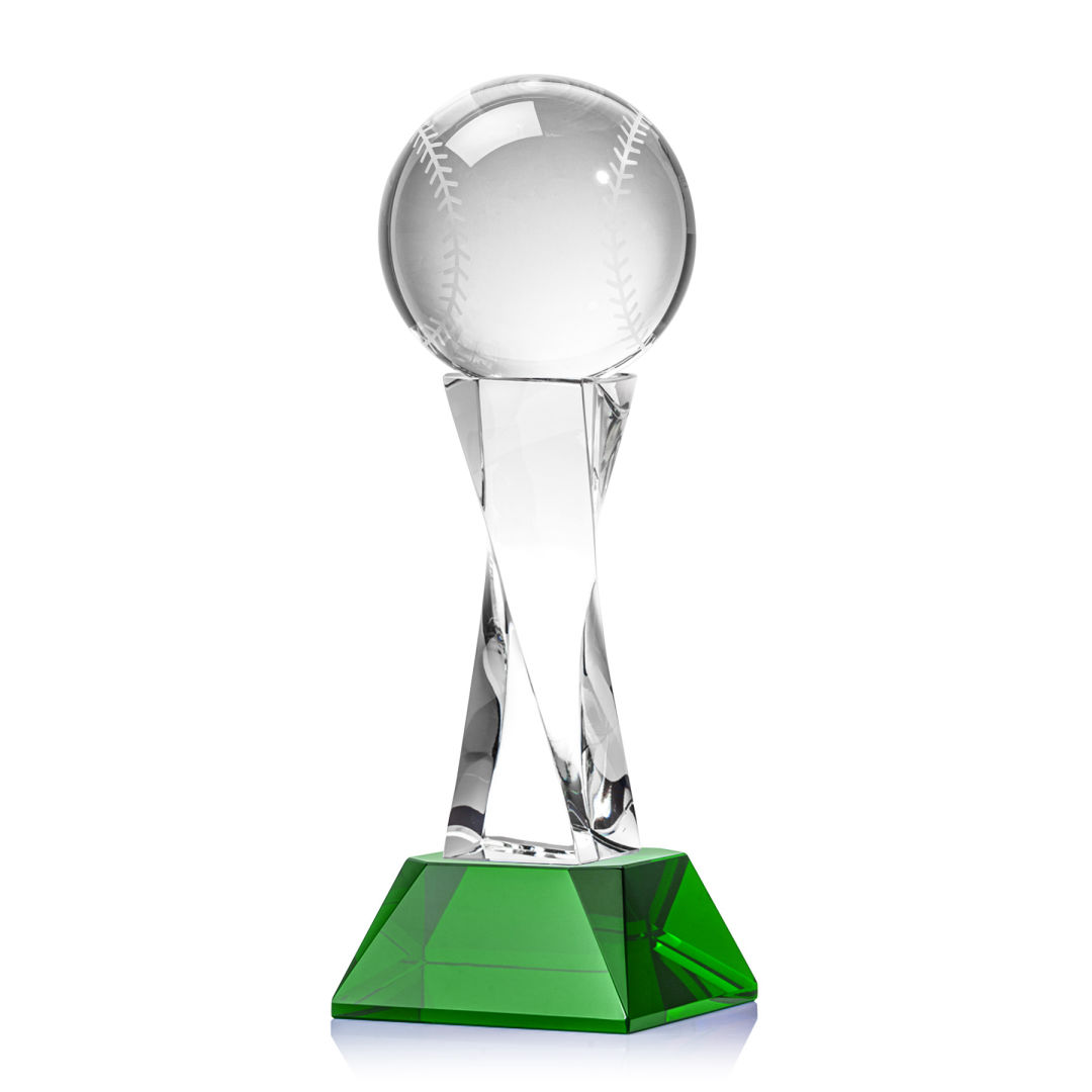 Baseball Award on Langport Base - Green 3
