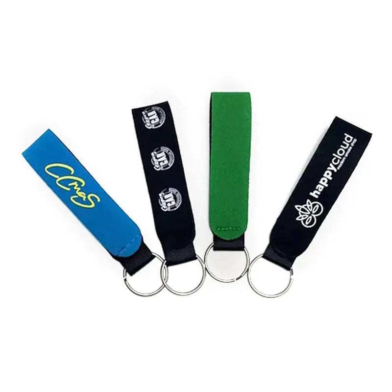 Custom Neoprene Wristband Keychains 2