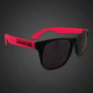 Neon Sunglasses With Red Arms