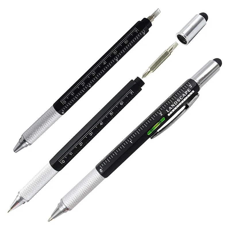 6 in 1 Multi Tech Tool Ballpoint Pen Level Gauge 1