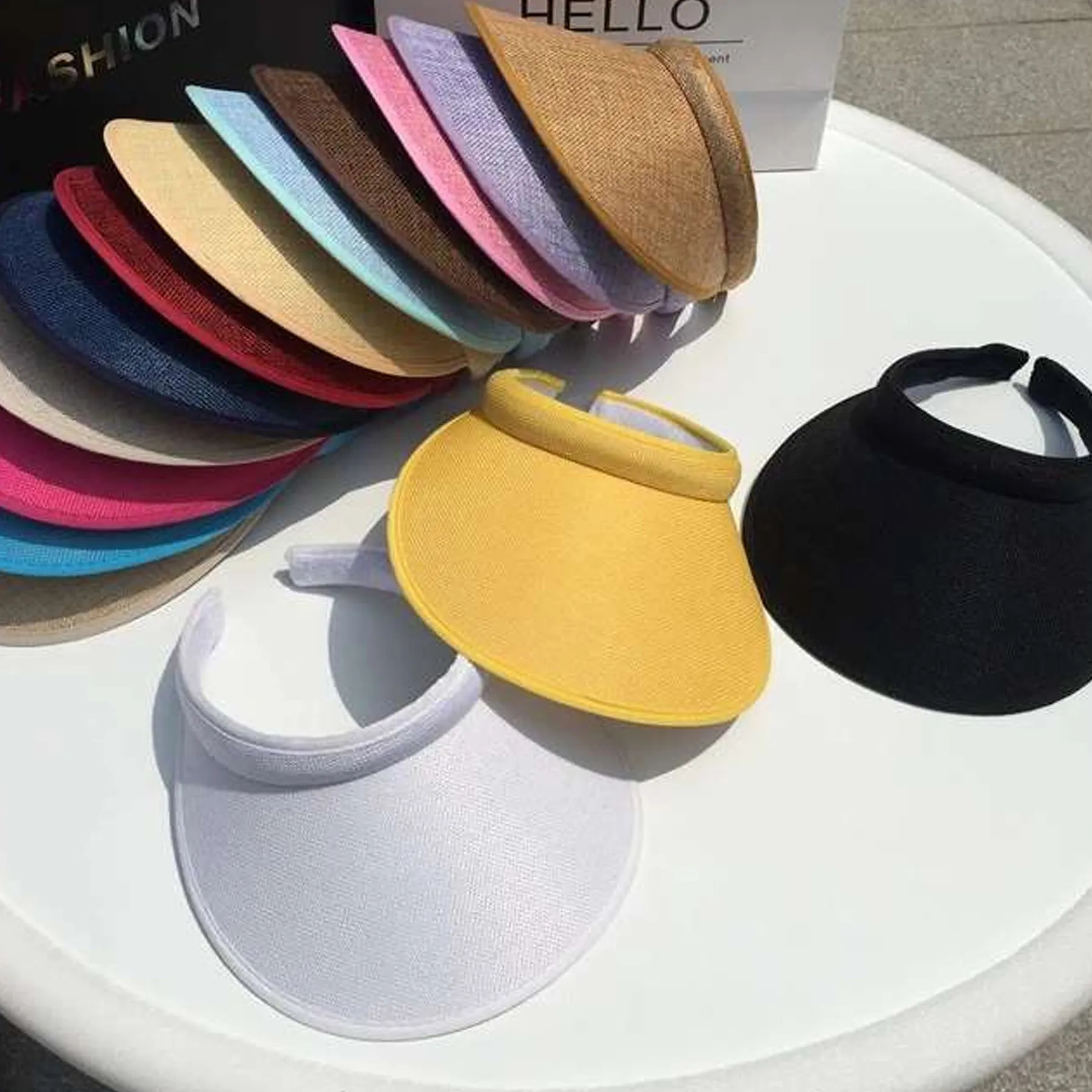 Outdoor Women's Linen Sun Visor 4