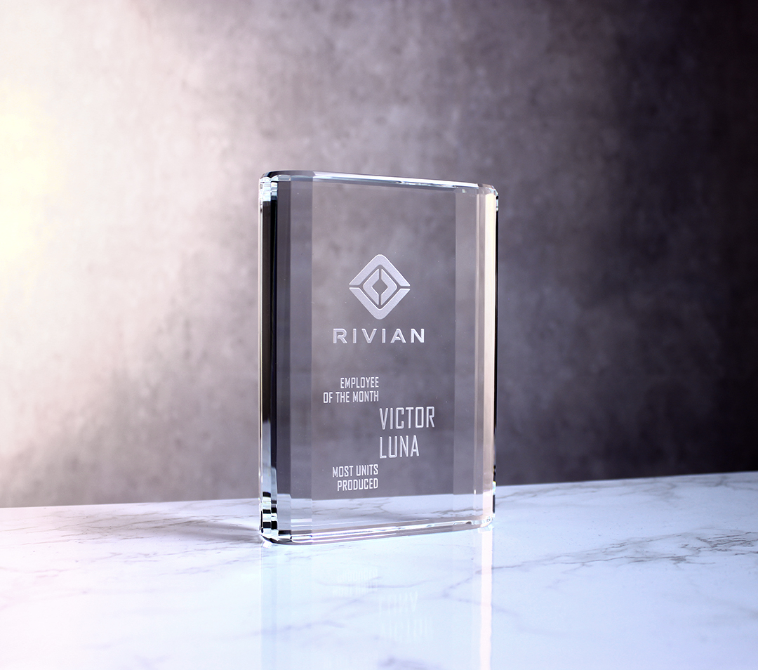 6" Crystal Merit Award 1