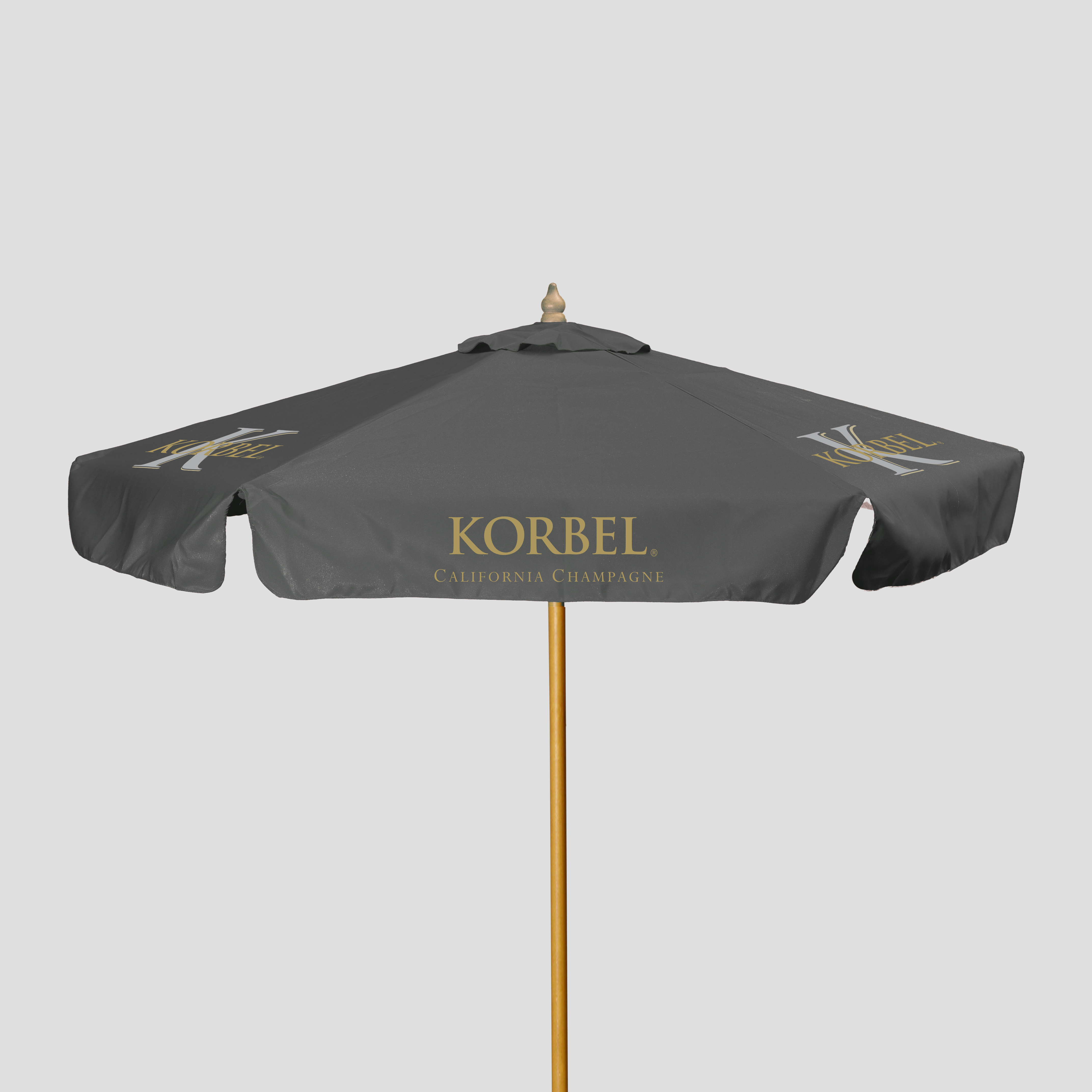 7' Wood Market Umbrella