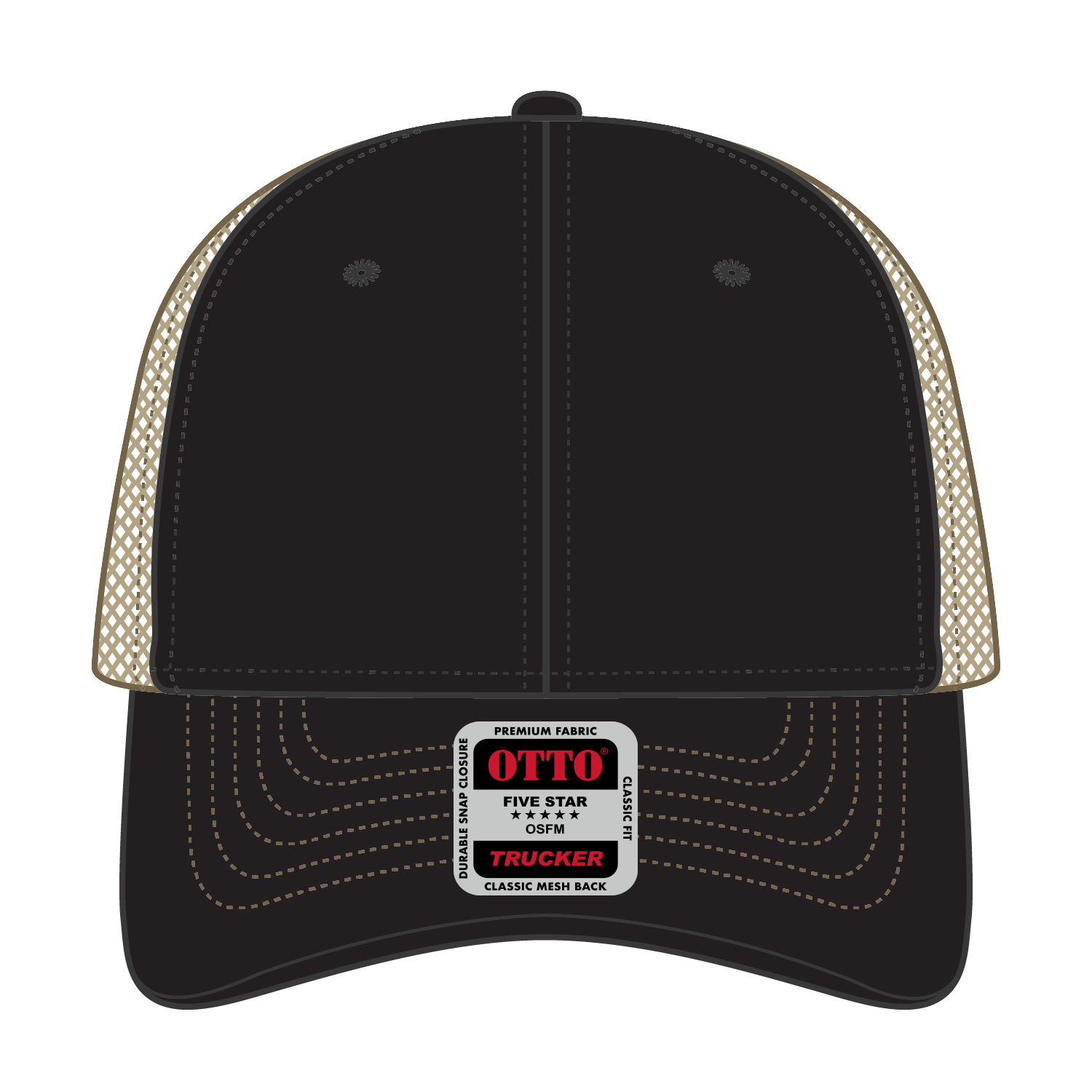 OTTO CAP® 6 Panel Low Profile Mesh Back Trucker Hat 204