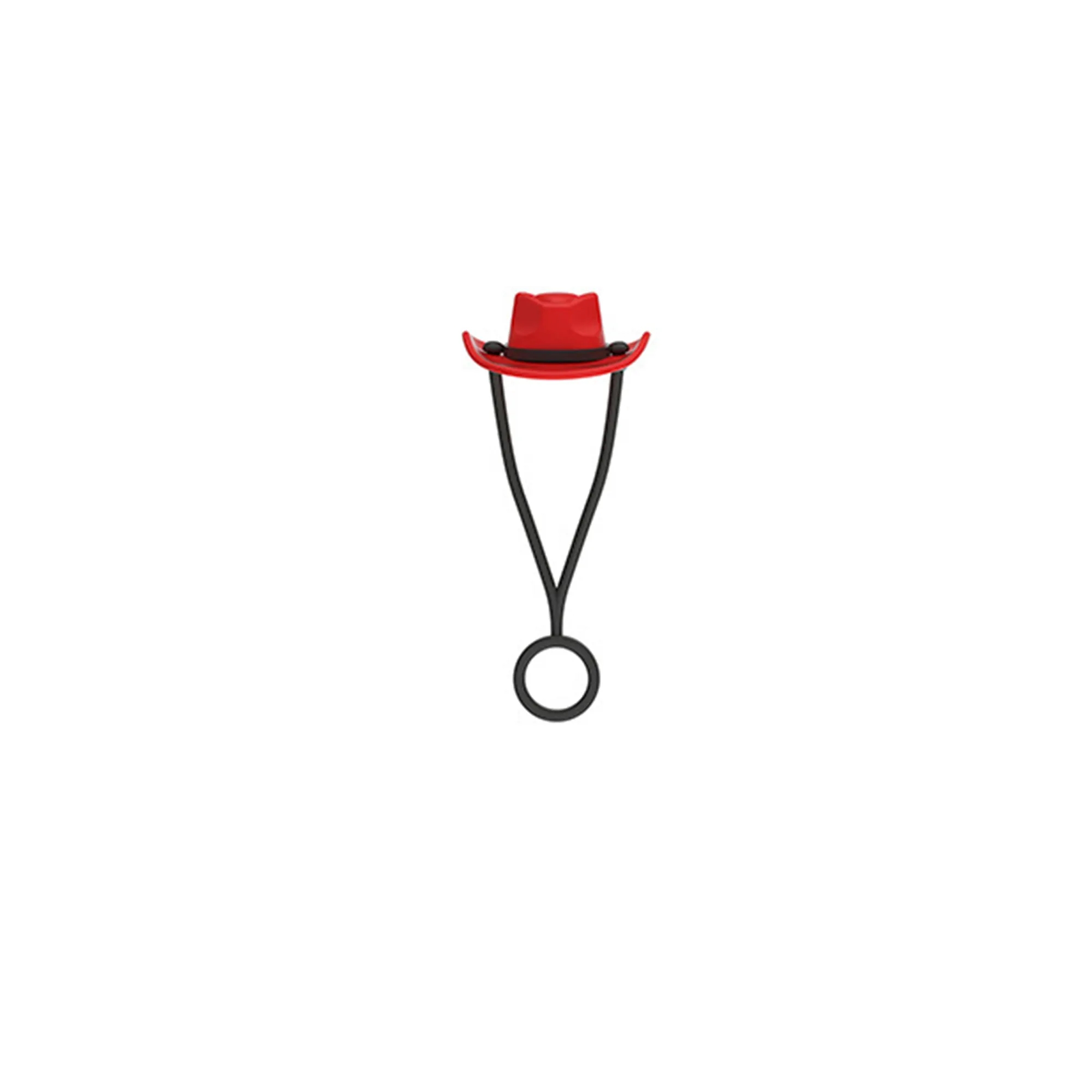Silicone Cowboy Hat Reusable Straw Tip Cover 5