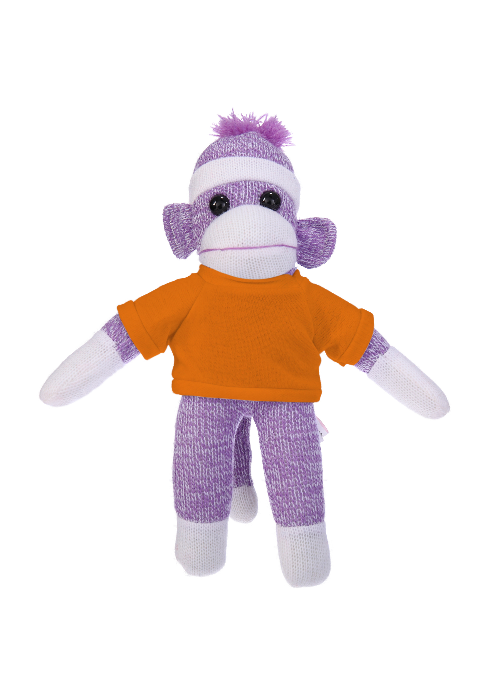 Plush Purple Sock Monkey with Tee 7
