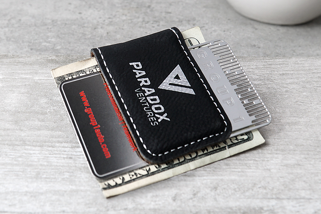 Leatherette Money Clip