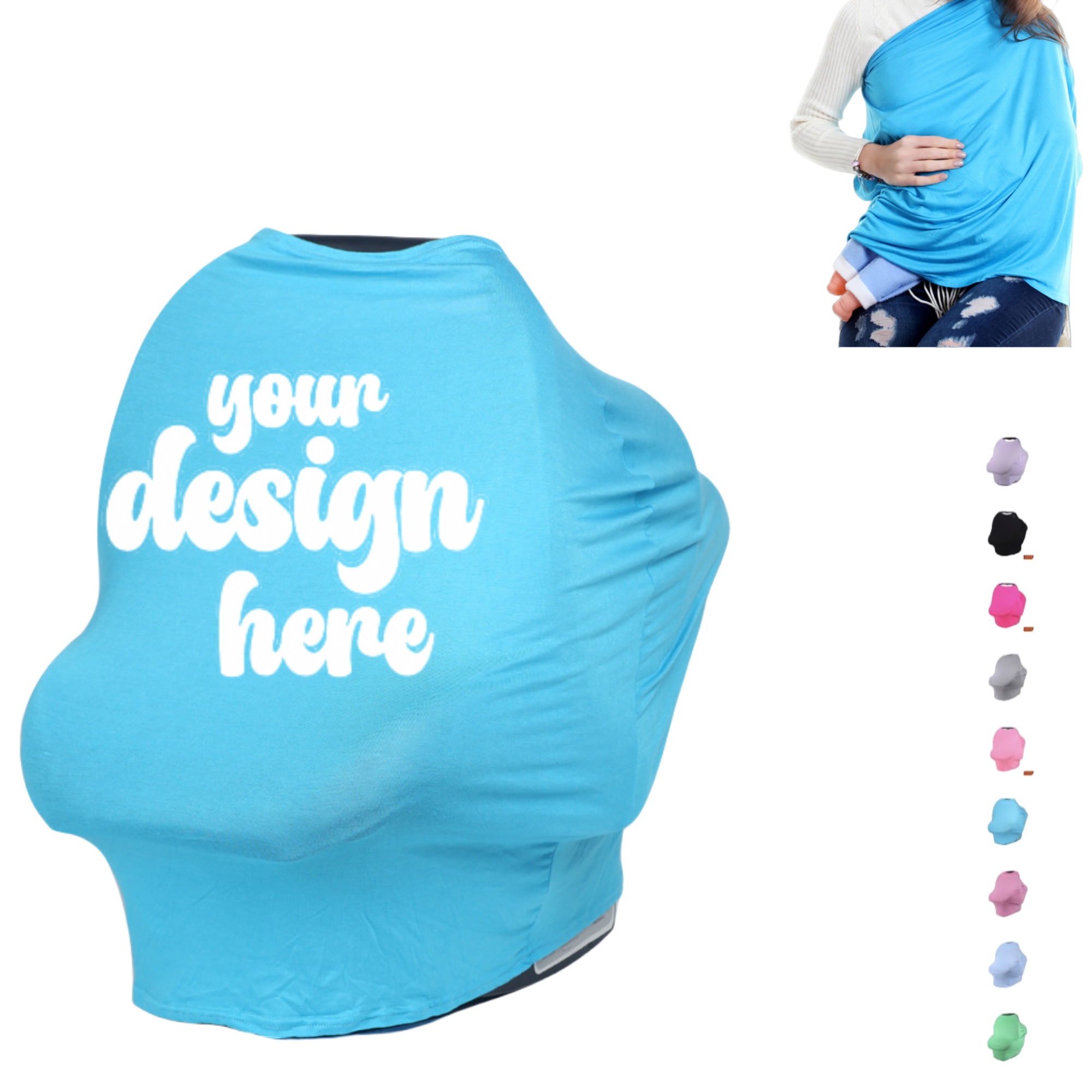 Car Seat Covers for Babies Infant Carseat Canopy 3