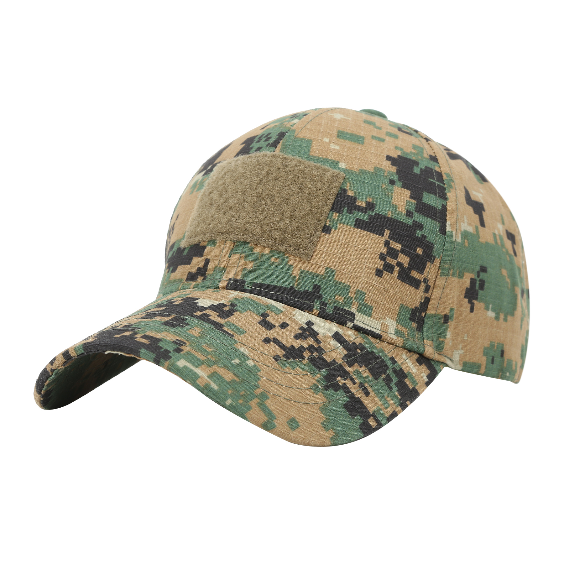 Camo Baseball Cap With Removable Tactical Patch 4