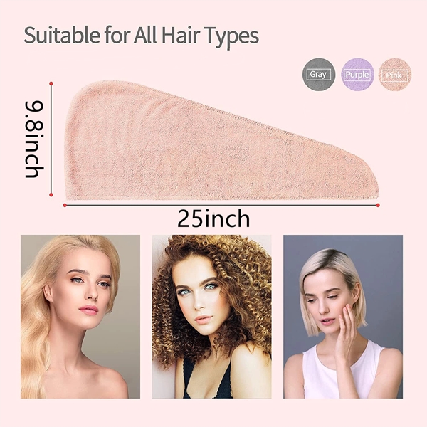 Microfiber Absorbent Hair Drying Caps 1