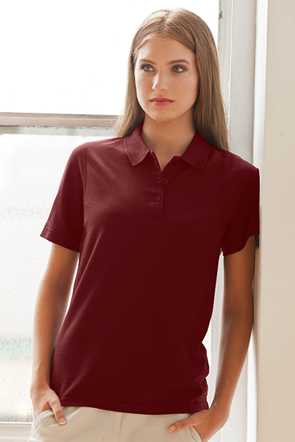 Women's Soft-Blend Double-Tuck Pique Polo 80