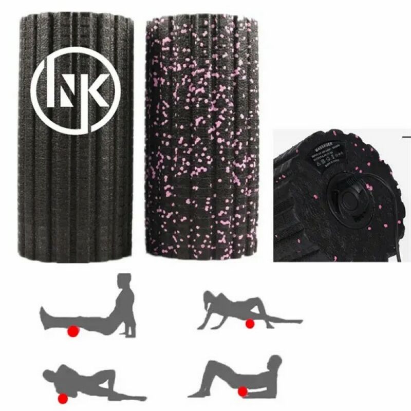 Fitness Electric Yoga Pillar Vibrating 4 Speed Massage Foam