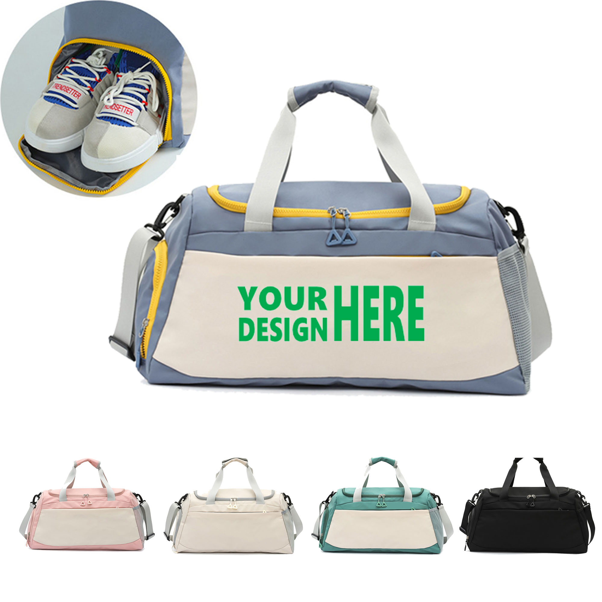 Wet And Dry Separation Oxford Gym Bag 5