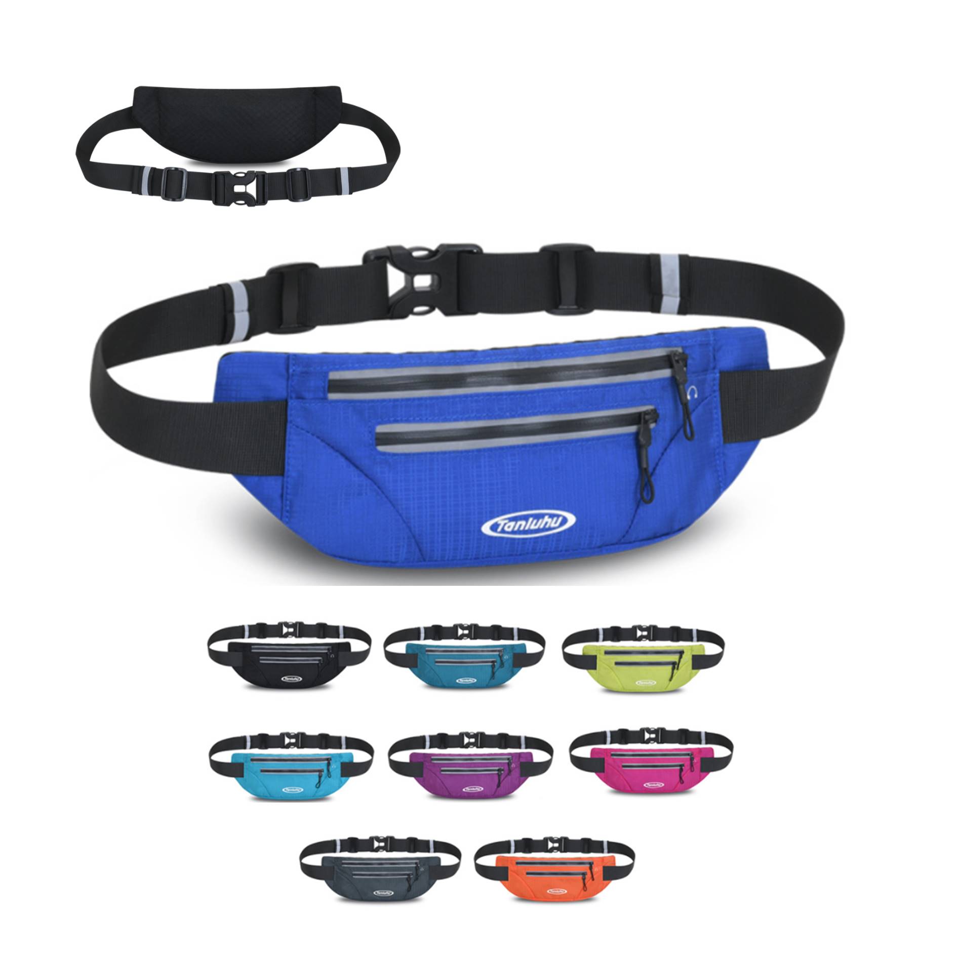 Waterproof Night Running Reflective Waist Bag 3