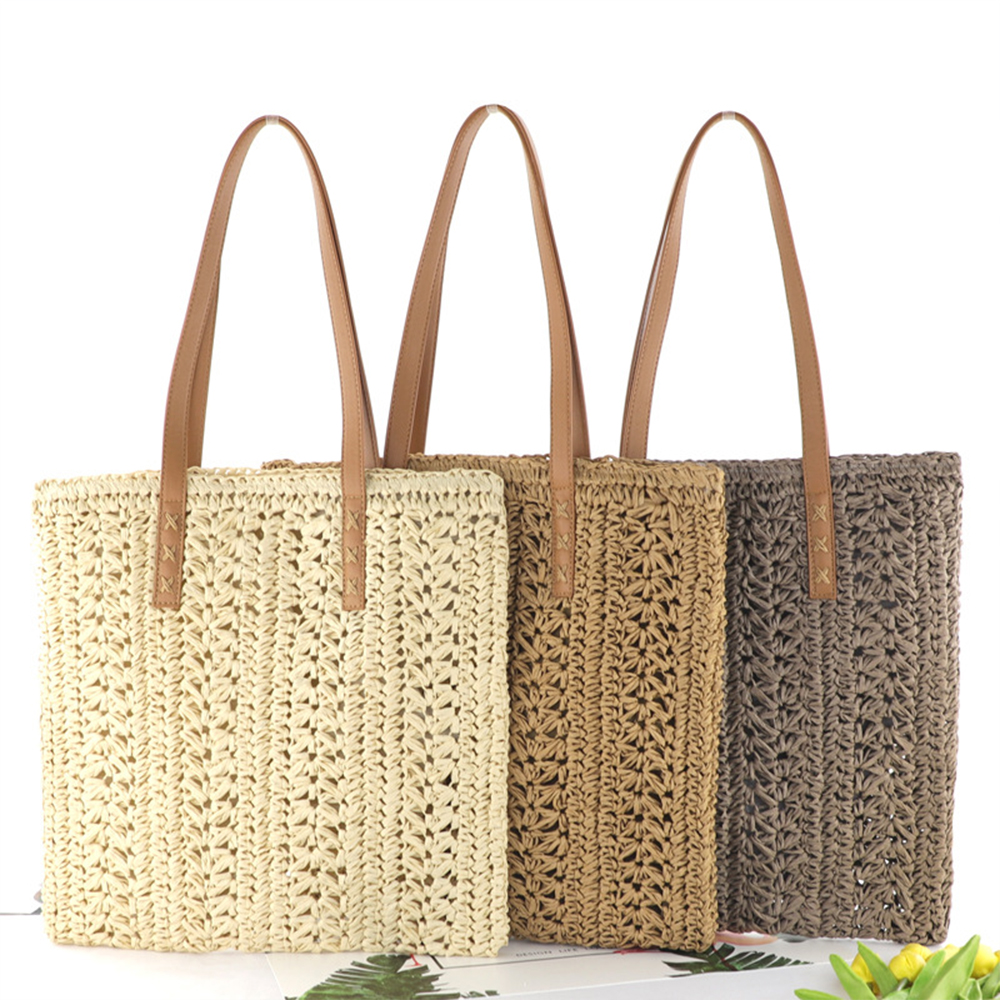 Straw Bag, custom tote bag with logo imprint 6