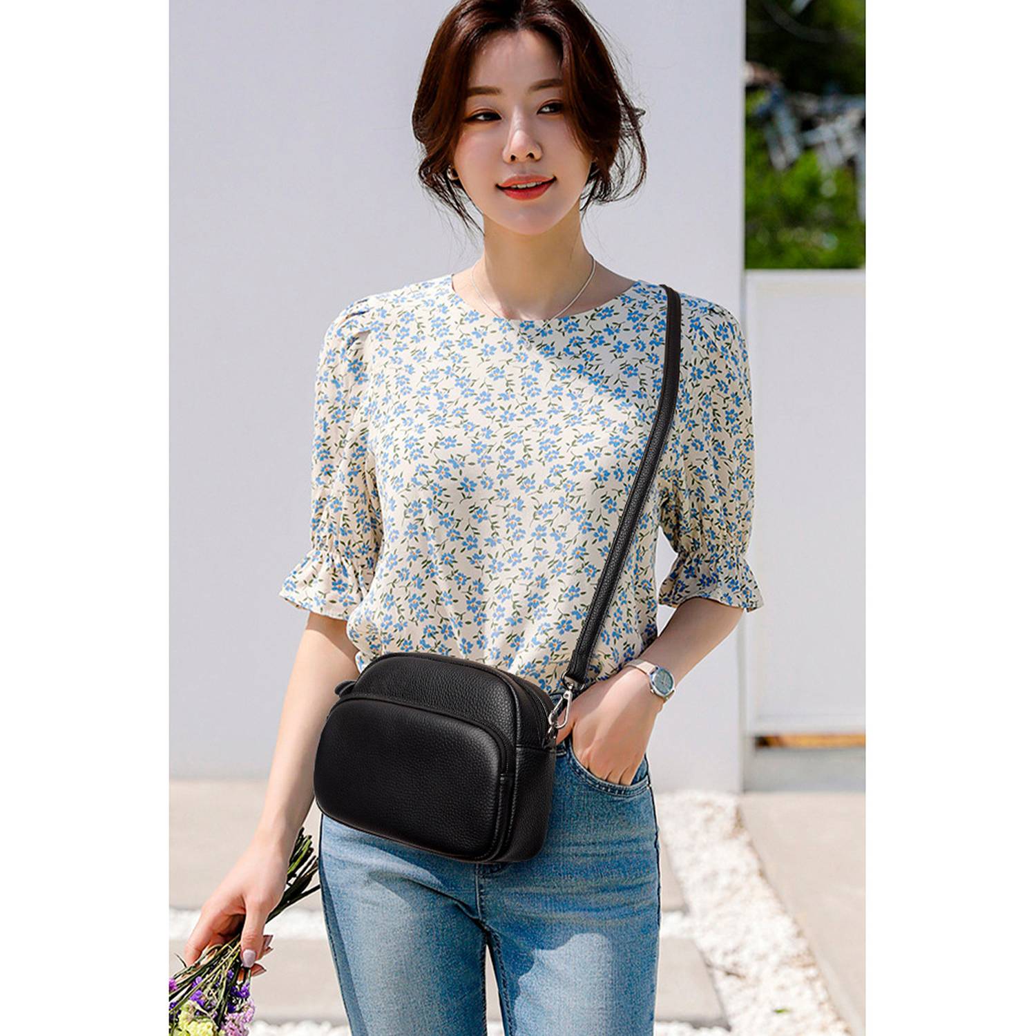 Genuine Leather Shoulder Satchel Bag 5