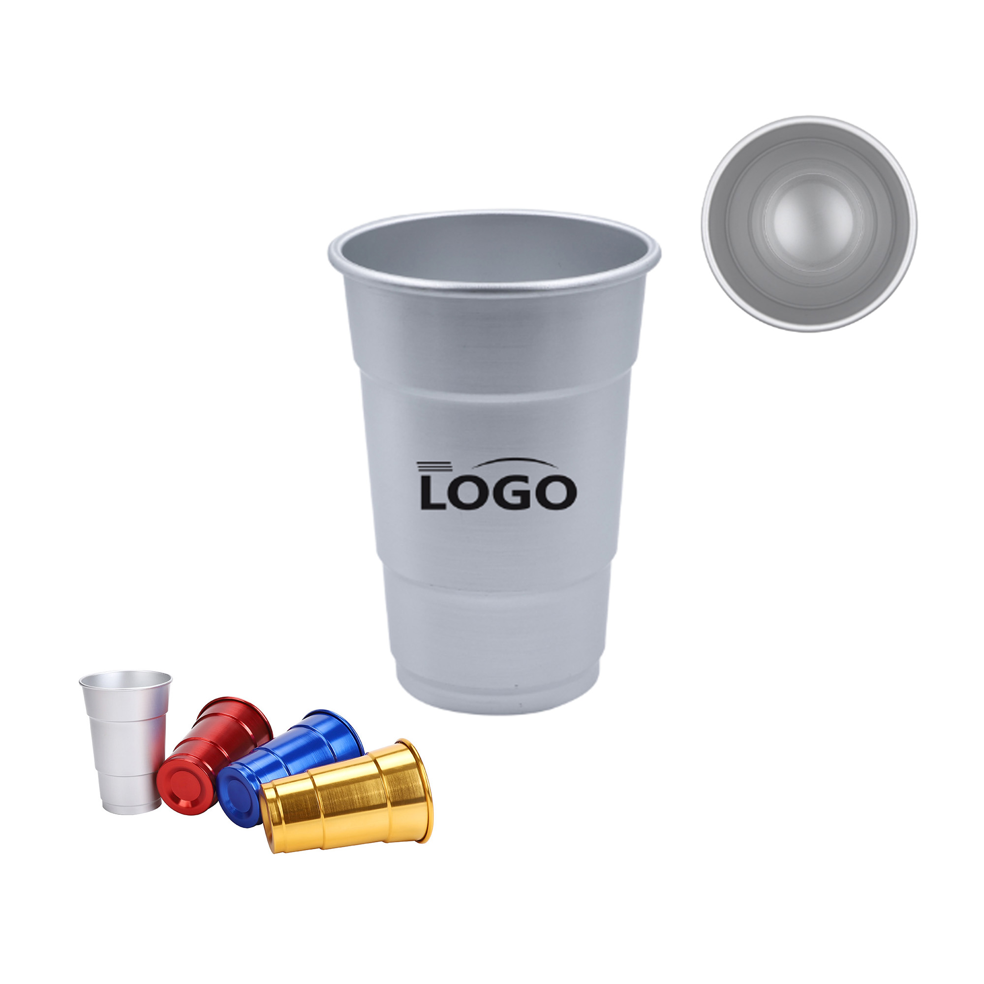 MOQ100 12oz Reusable Aluminum Cup 2