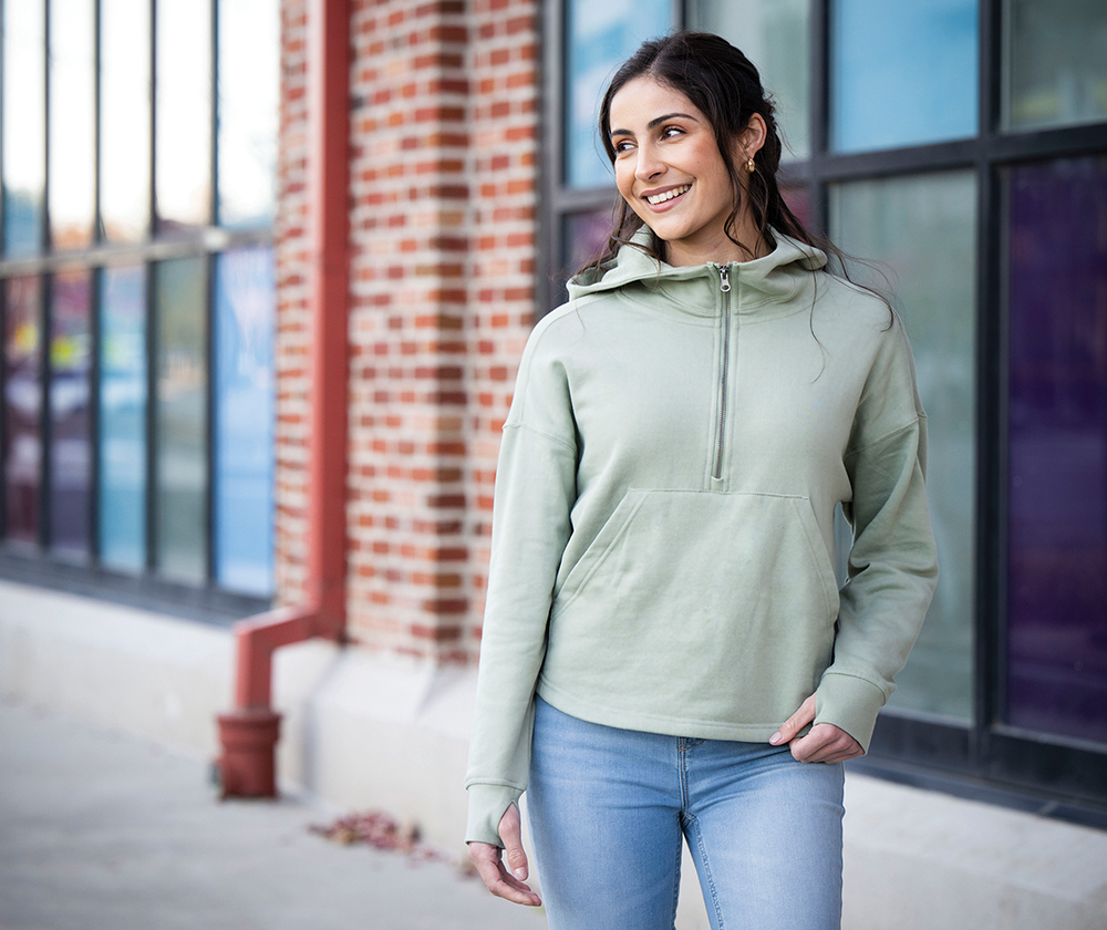 Women's Willow Scallop Hem Hoodie 106