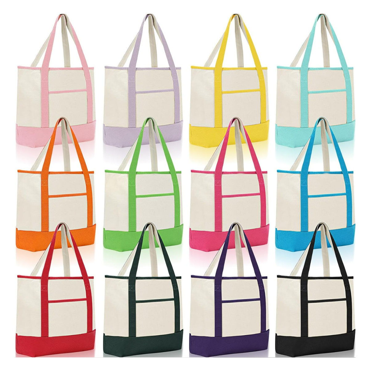 Customizable Canvas Boat Tote Bag with Logo Imprint, custom tote bag with logo imprint 1