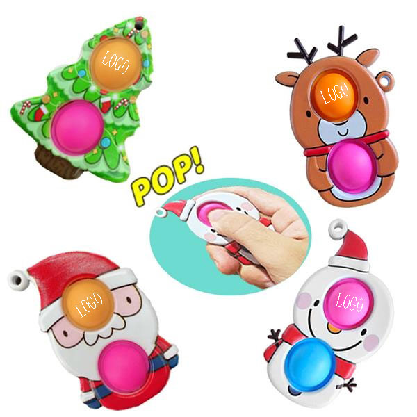 Christmas Mini Pop Fidget Simple Dimple Bubble Sensory Toy for Kids and Adults 5