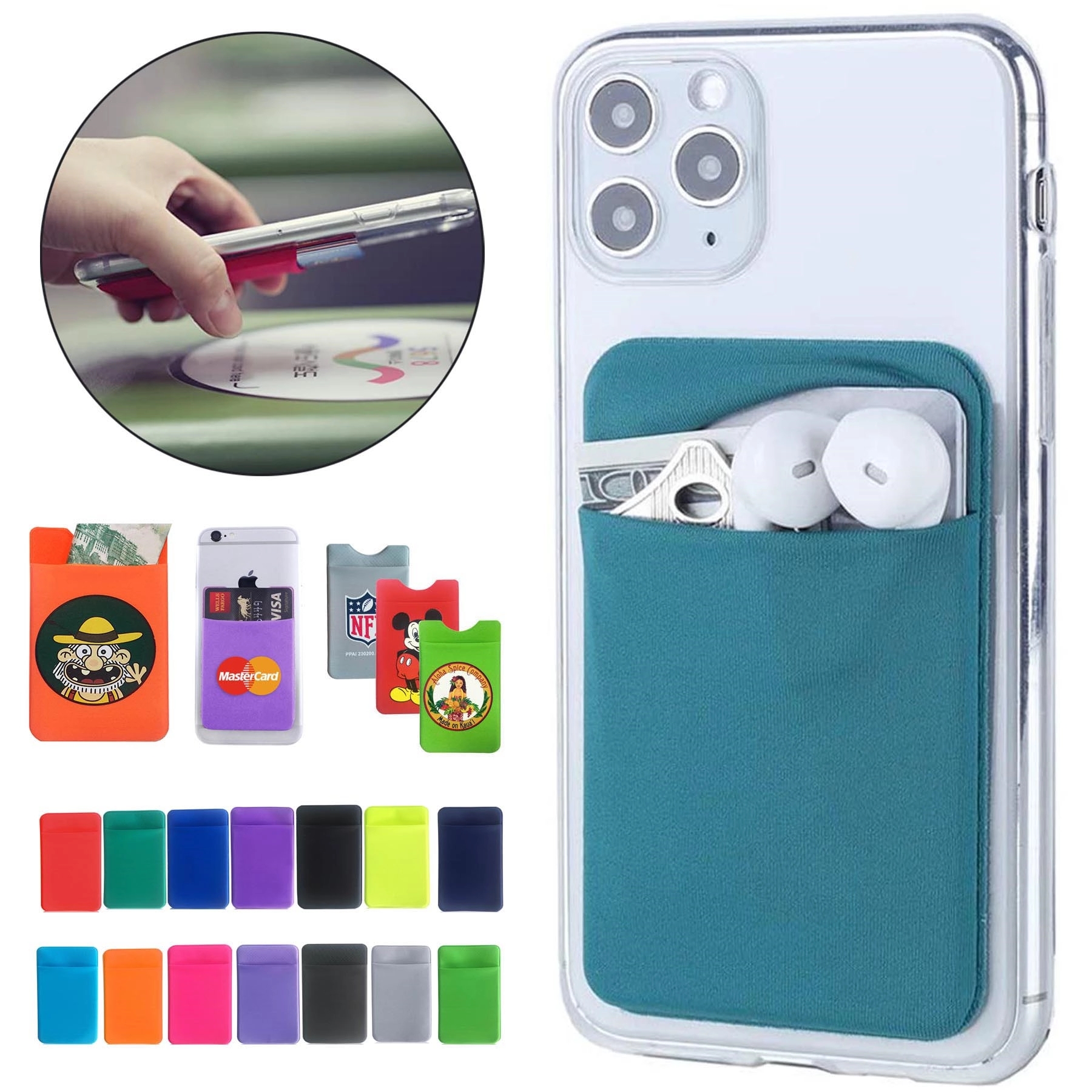 Lycra Phone Wallet Pocket 13
