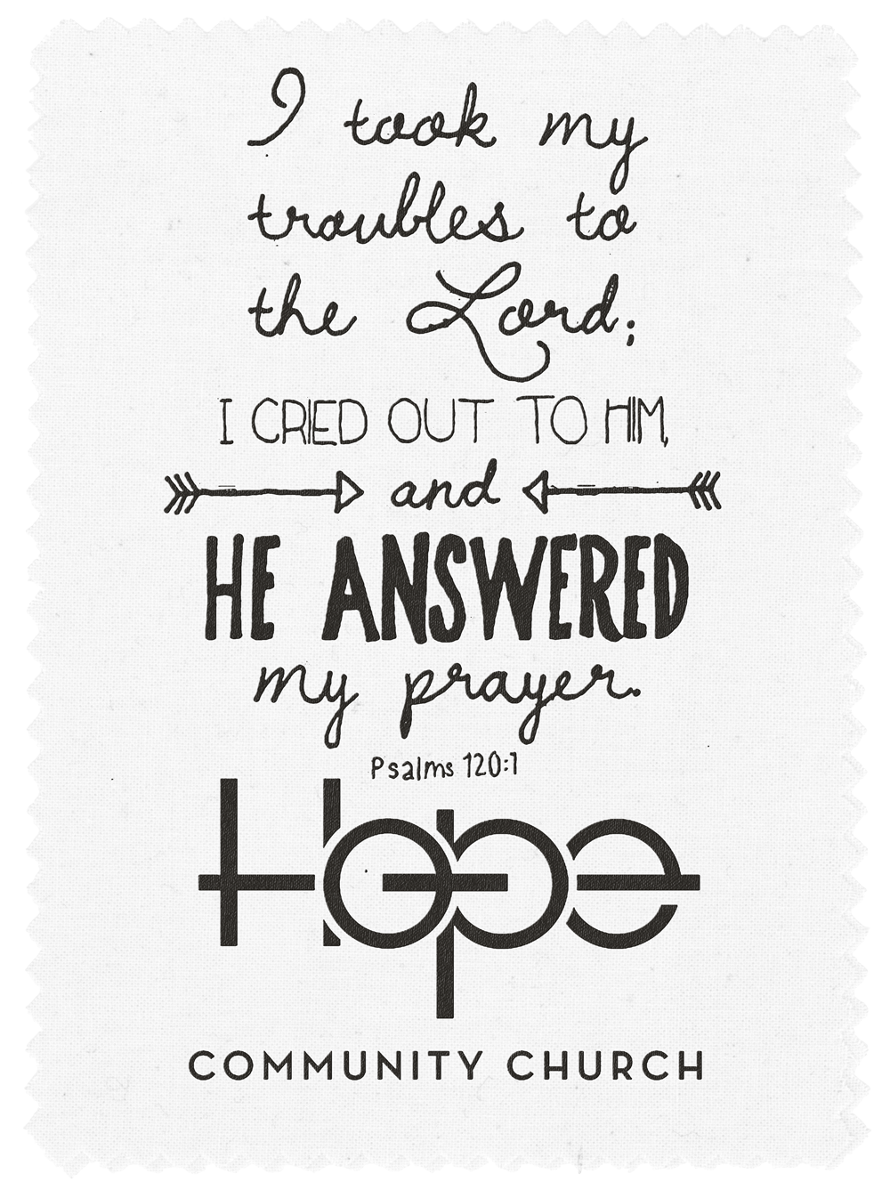 5 in x 7 in Prayer Cloth 6