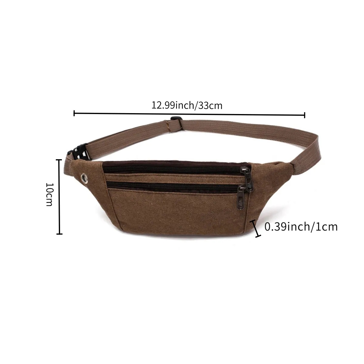 Durable Canvas Sport Fanny Pack Waist Bag 4