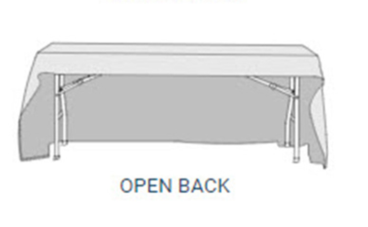 8ft Eco-Friendly Sustainable Fabric Non-Fitted Table Cover 3