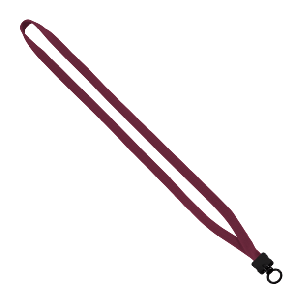 1/2" Cotton Lanyard with Plastic Clamshell & O-Ring 2