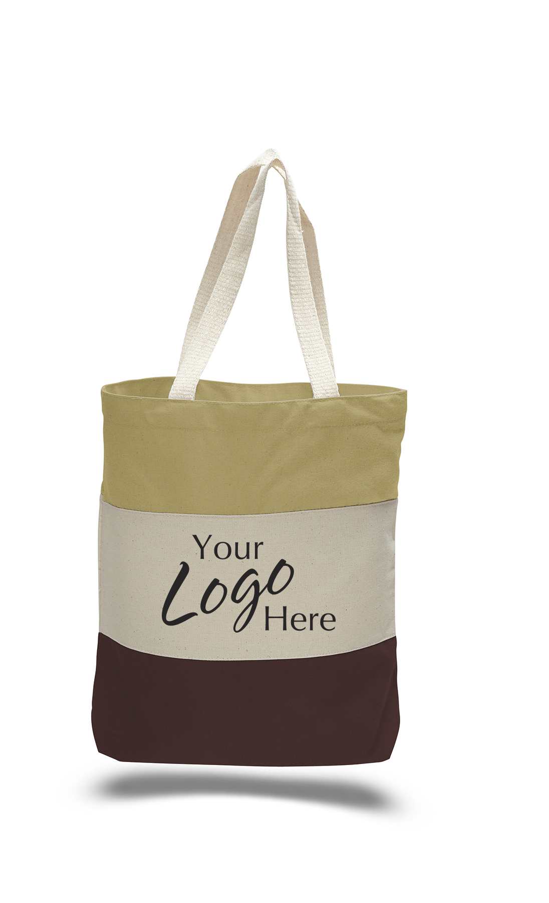 Canvas Tri-Color Bag 15"W x15"H with 3" Gusset 11