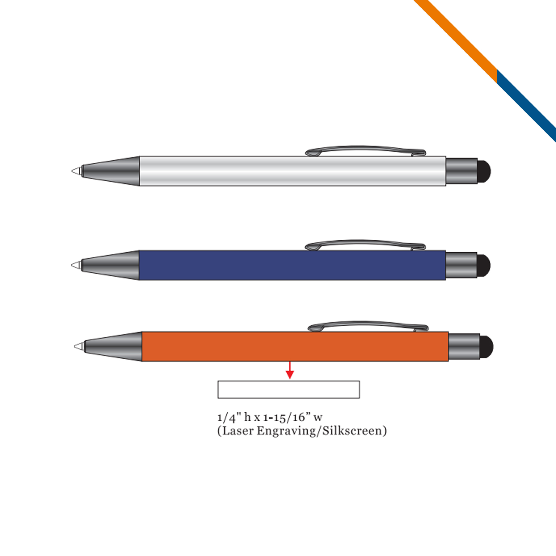 Lessi 2in1 Rub Stylus Pen 8