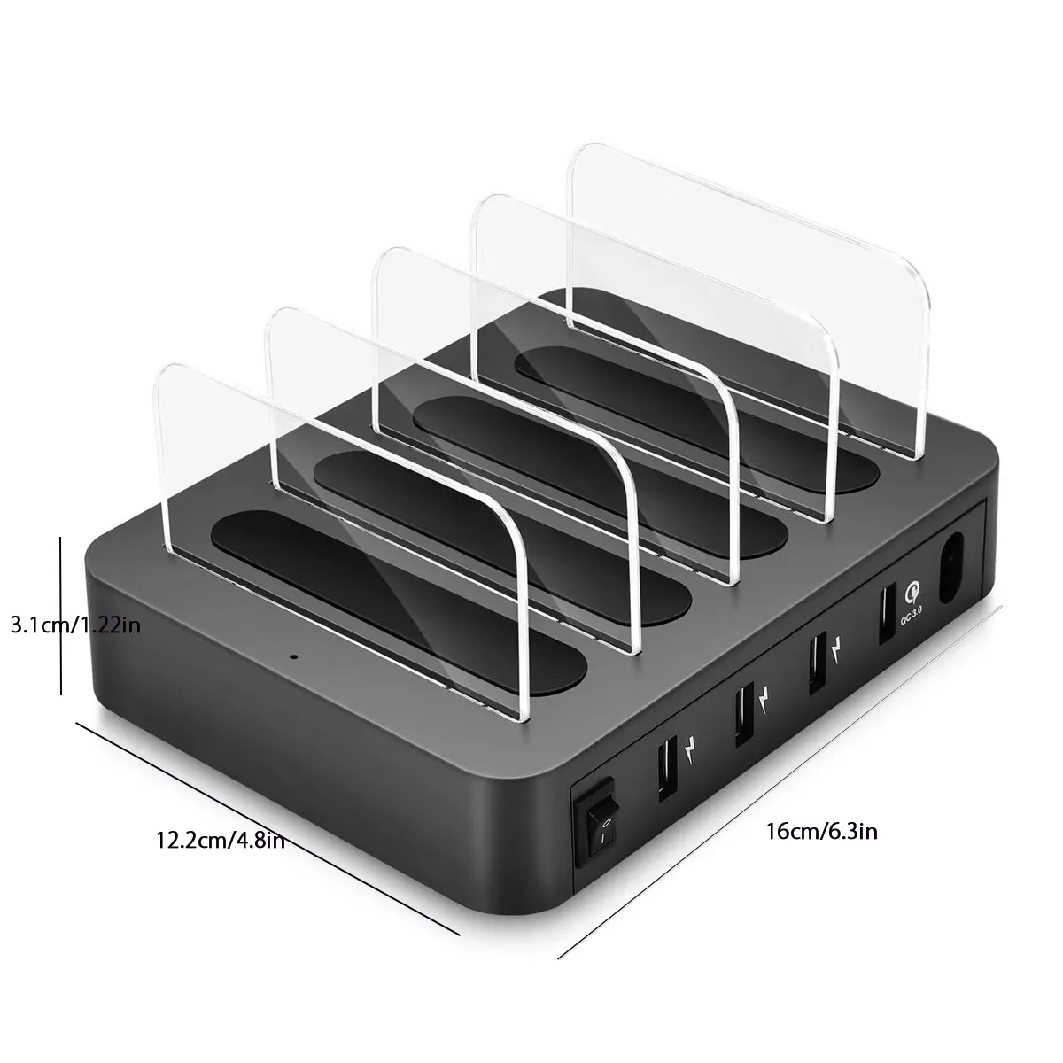 4 Port Multi USB Fast Charger Station 3
